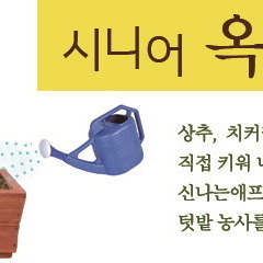 시니어옥상텃밭교실 신청하세요 (4/9시작~11월까지)